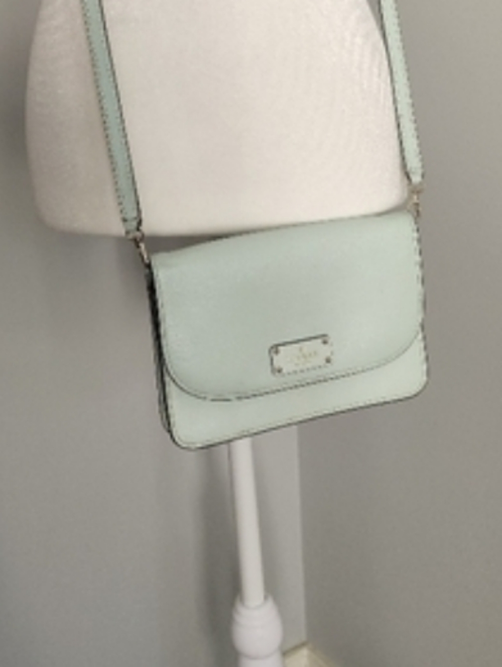 kate spade Mikke Grove Street Mint Green leather crossbody Purse